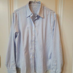 Brooks Brothers Light Blue Striped Button-Down Shirt